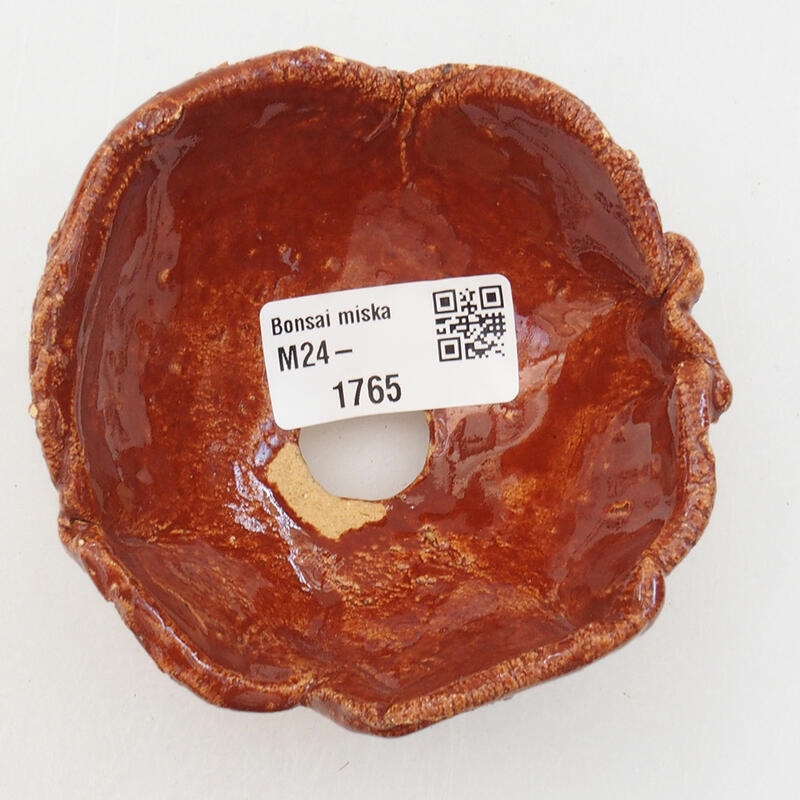 Conchiglia in ceramica 9 x 9 x 5,5 cm , colore marrone