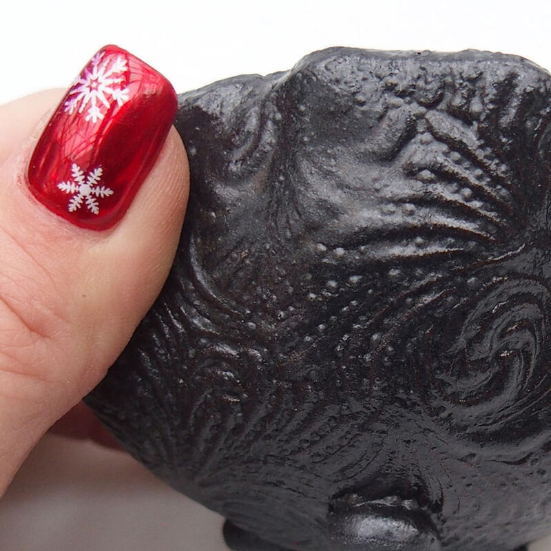 Conchiglia in ceramica 9 x 9 x 7 cm , colore nero