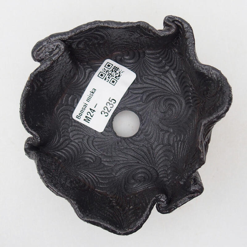 Conchiglia in ceramica 9 x 9 x 7 cm , colore nero