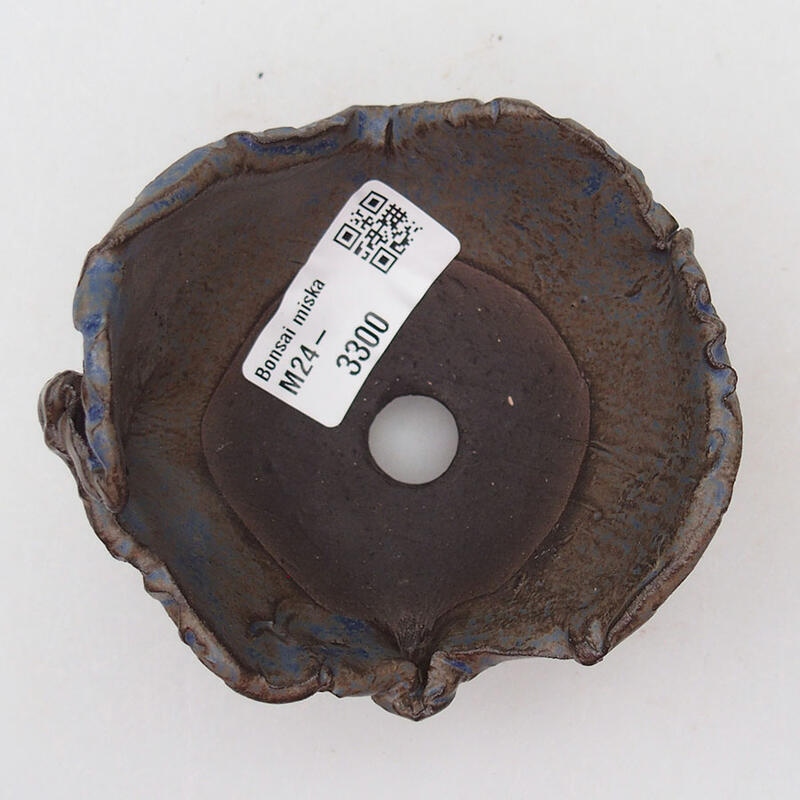 Conchiglia in ceramica 9 x 9 x 7 cm , colore blu