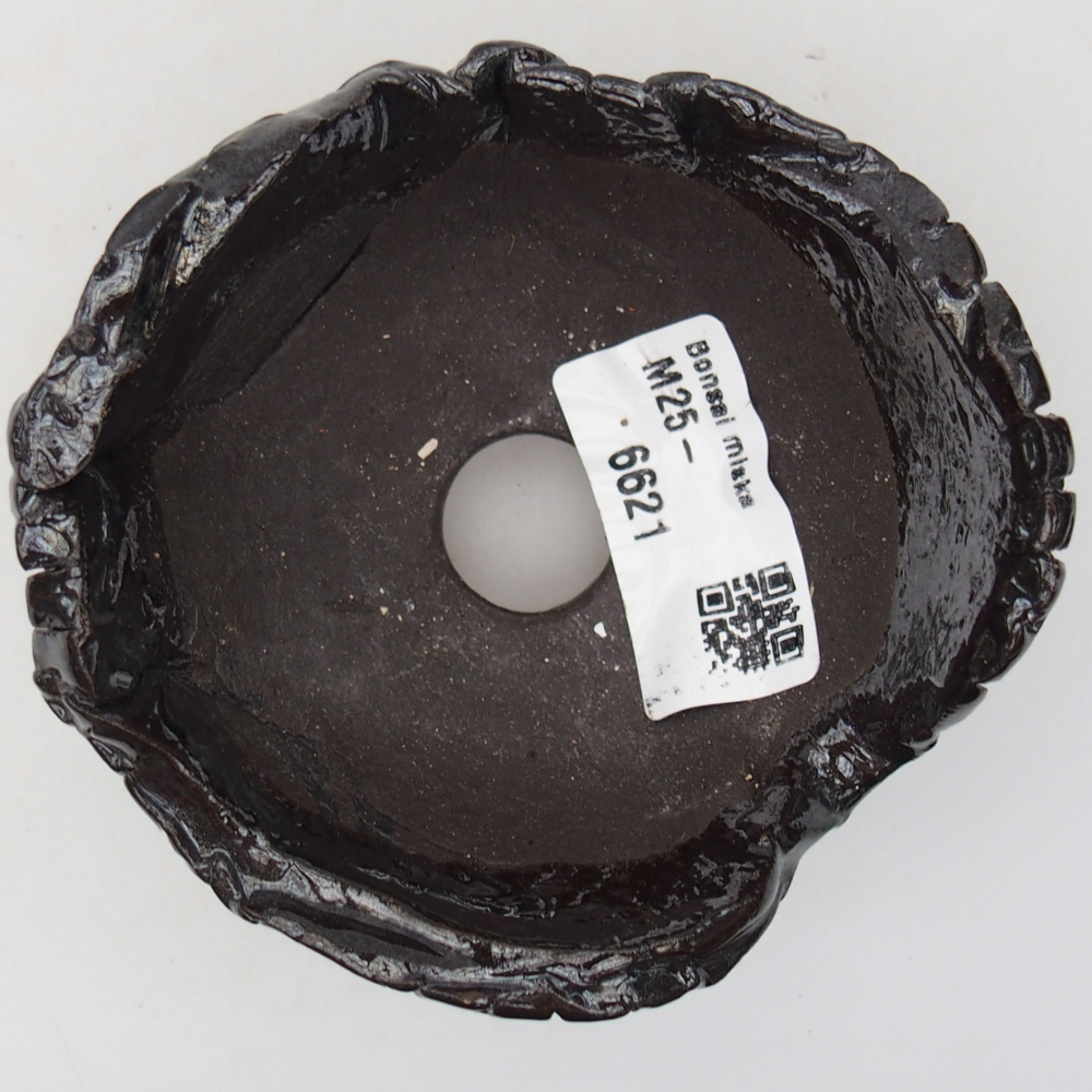 Conchiglia in ceramica 9 x 9 x 6 cm , colore nero