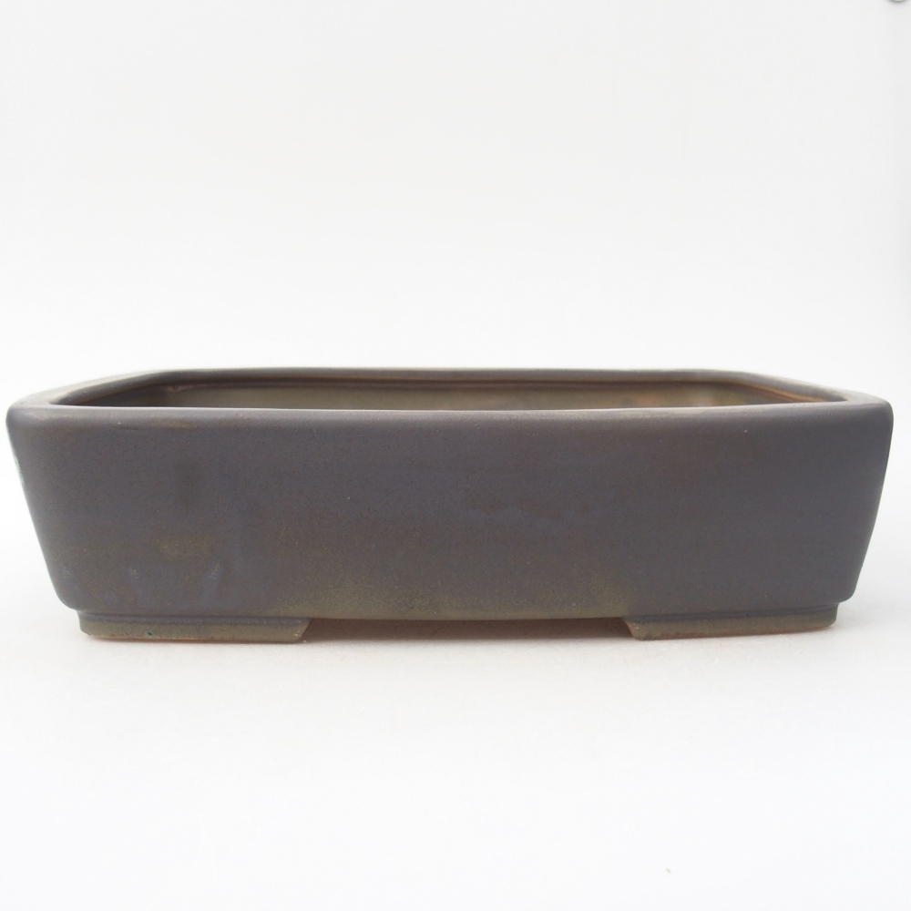 Ciotola bonsai in ceramica 26,5 x 20,5 x 6,5 cm, grigio