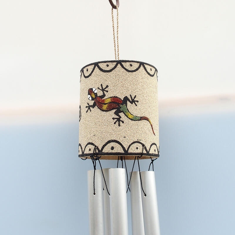 Cilindro di metallo a forma di lucertola 110 cm