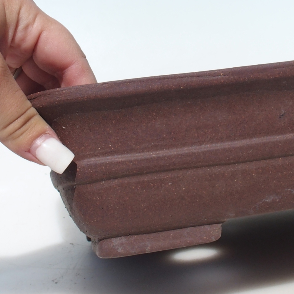 Ciotola per bonsai 30 x 24 x 7,5 cm betulla marrone