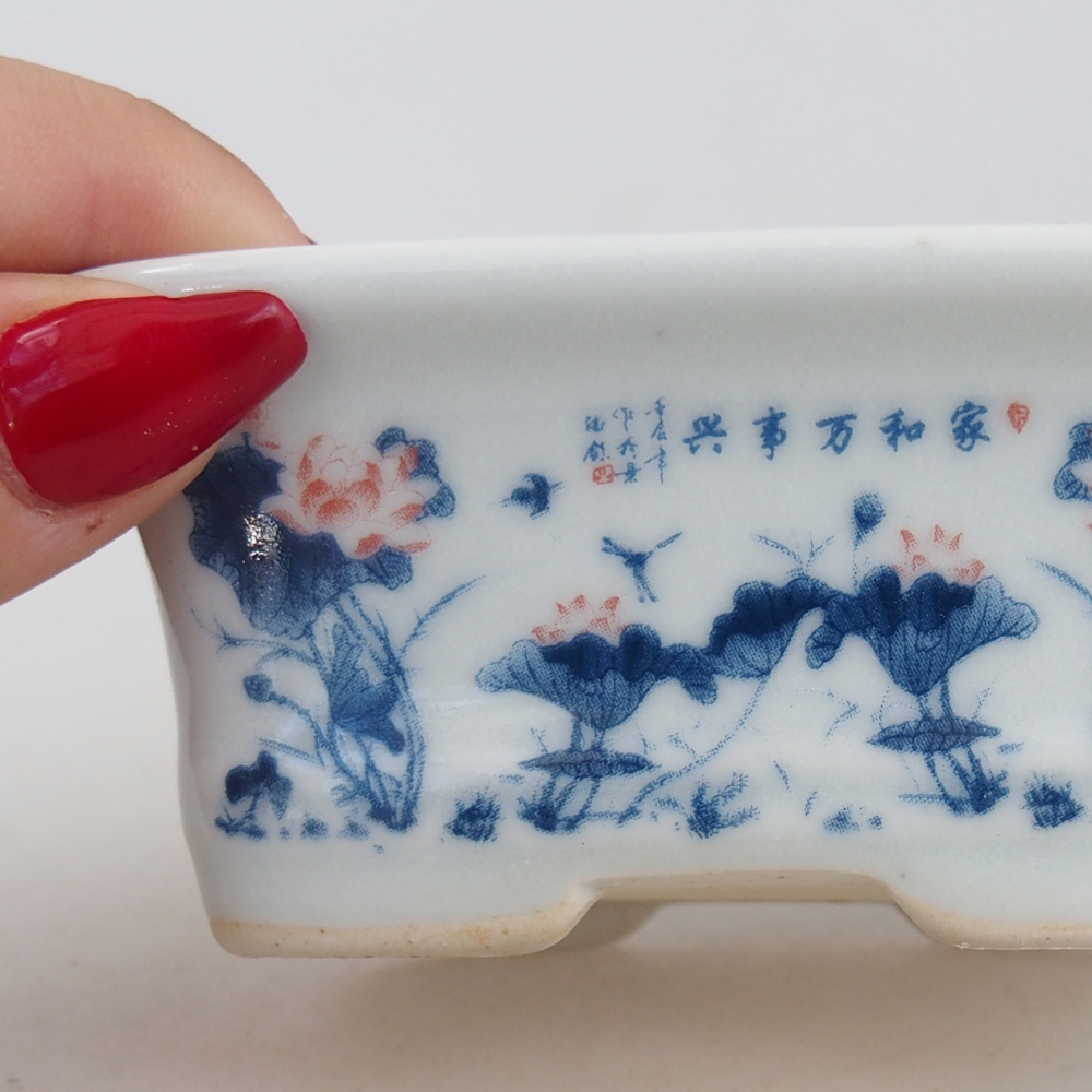 Mini bonsai 10 x 7,5 x 4 cm, colore bianco