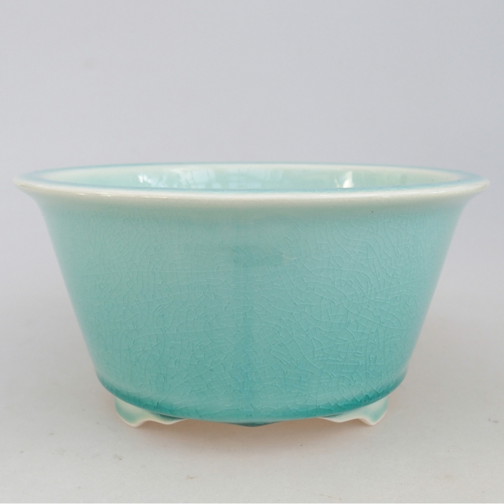 Ciotola bonsai in ceramica 16 x 16 x 8,5 cm, verde