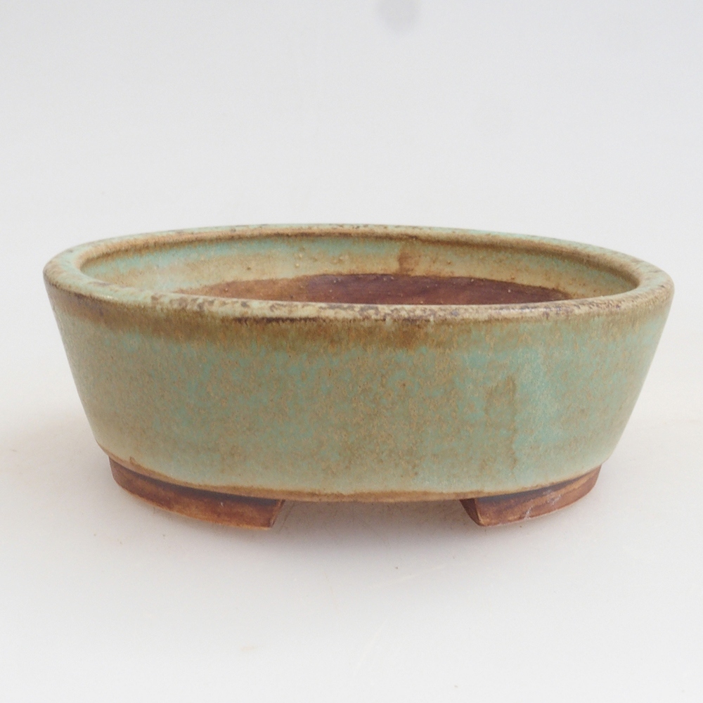 Ciotola per bonsai in ceramica 10 x 8,5 x 4 cm, marrone