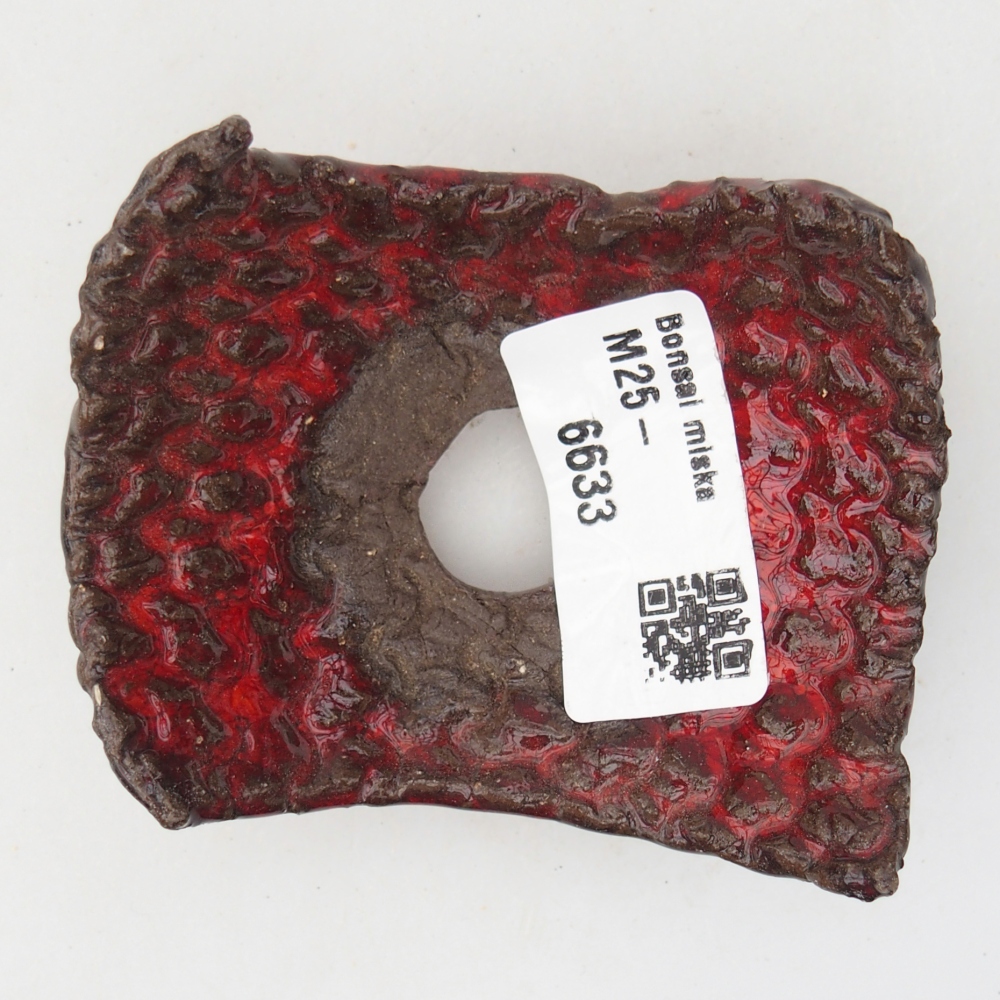 Conchiglia in ceramica 7,5 x 6 x 4 cm , colore rosso