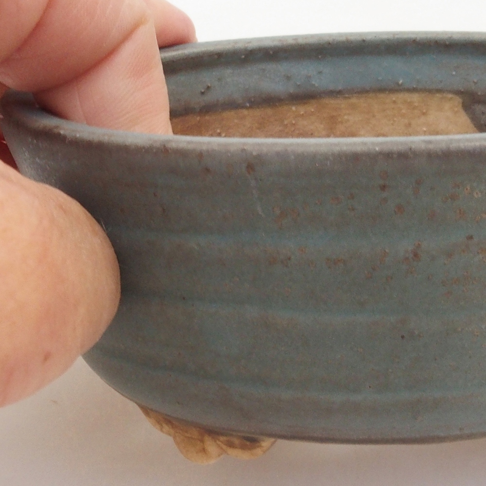 Ciotola per bonsai in ceramica 10 x 8,5 x 4 cm, marrone