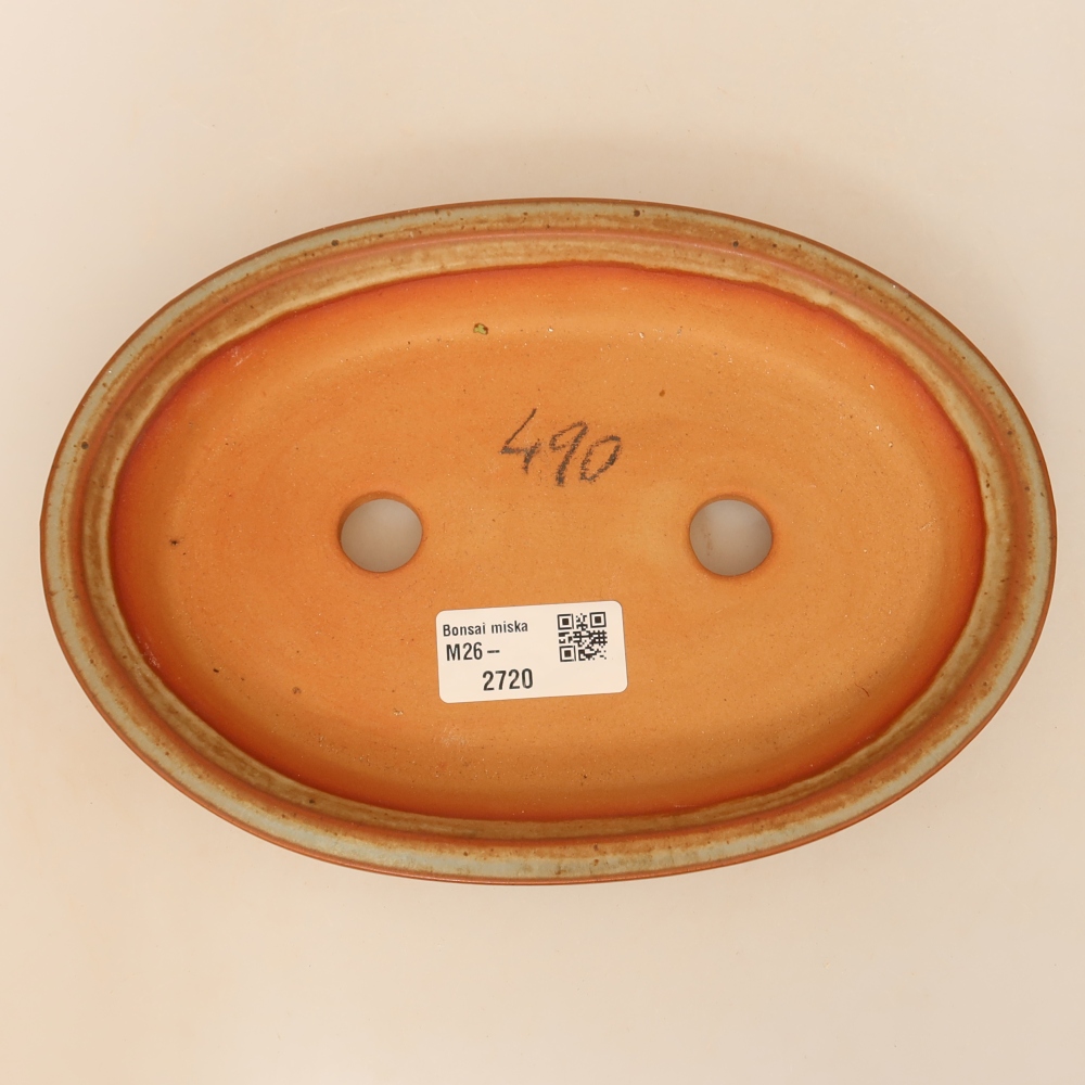 Ciotola in ceramica  21 x 14,5 x 3,5 cm, colore beige