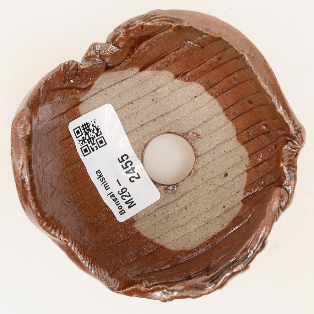 Conchiglia in ceramica 9 x 8,5 x 6 cm , colore marrone