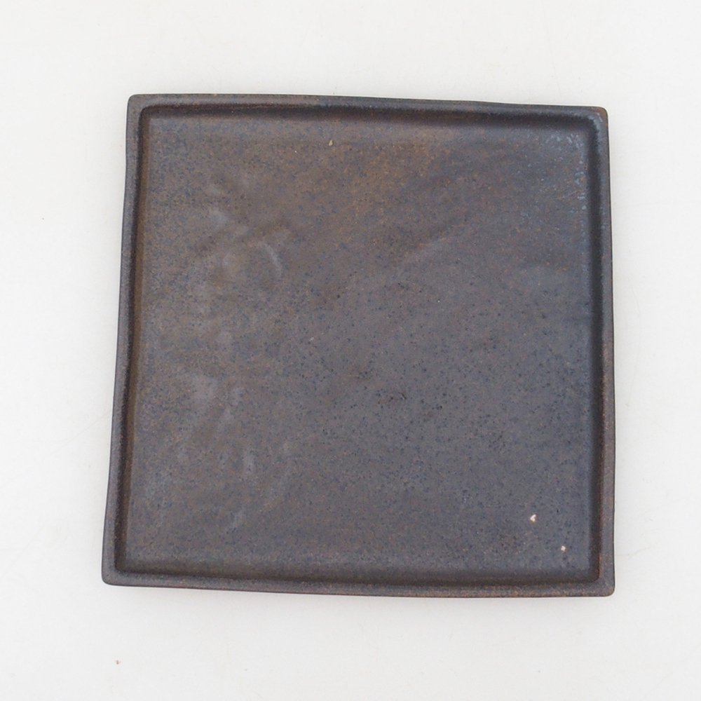 Ciotola bonsai quadrata L - 14 x 14 x 1 cm - marrone