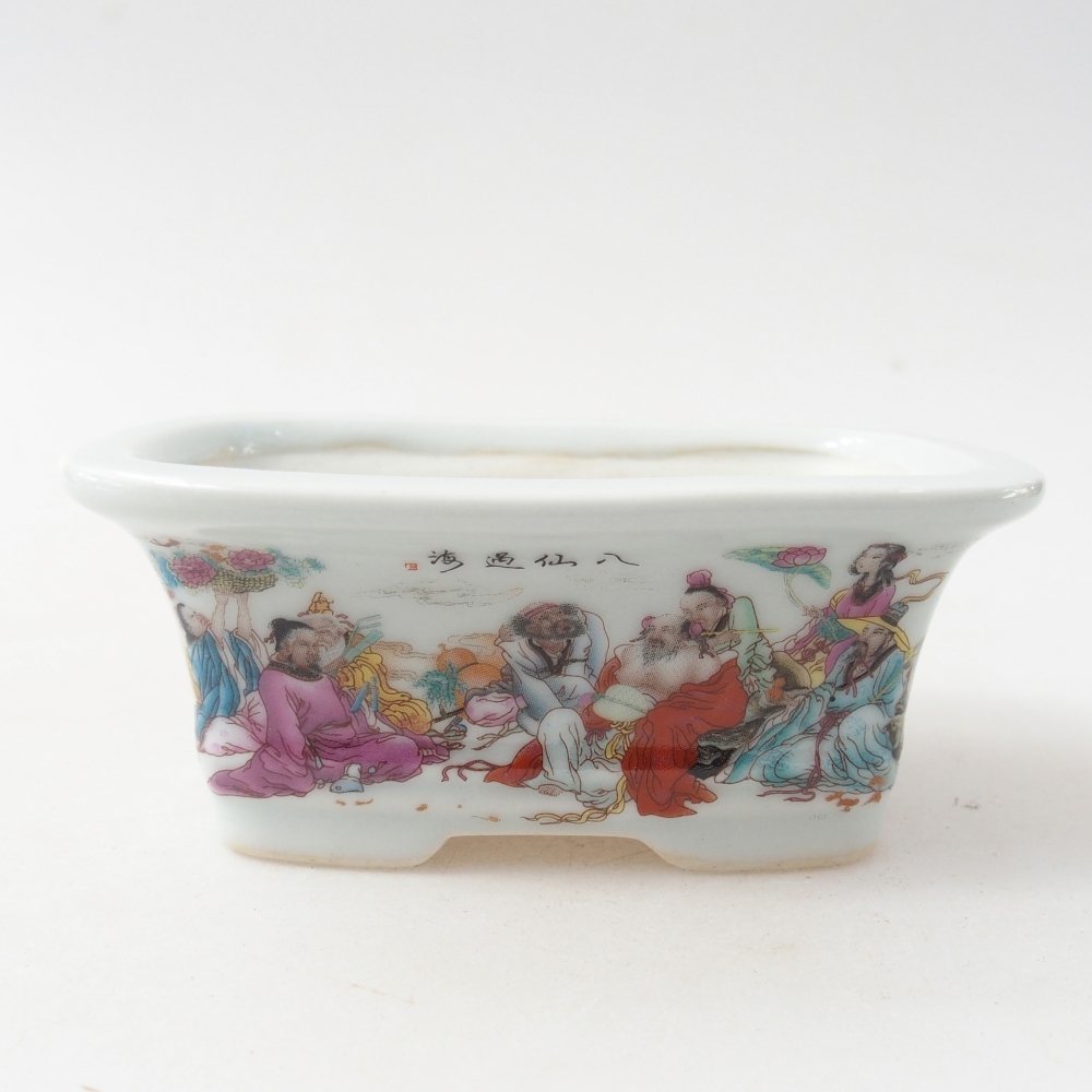 Mini bonsai 10 x 7,5 x 4 cm, colore bianco