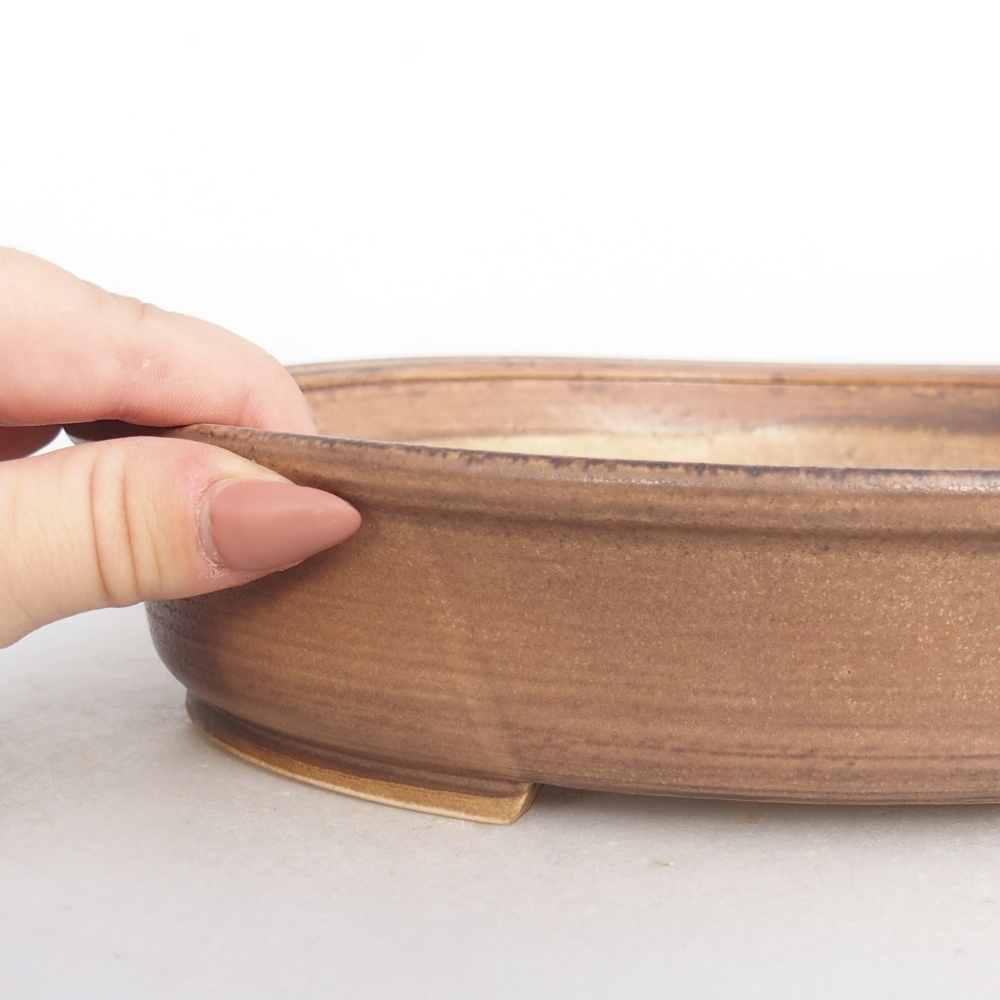 Ciotola bonsai in ceramica 24 x 20,5 x 5 cm, rosa