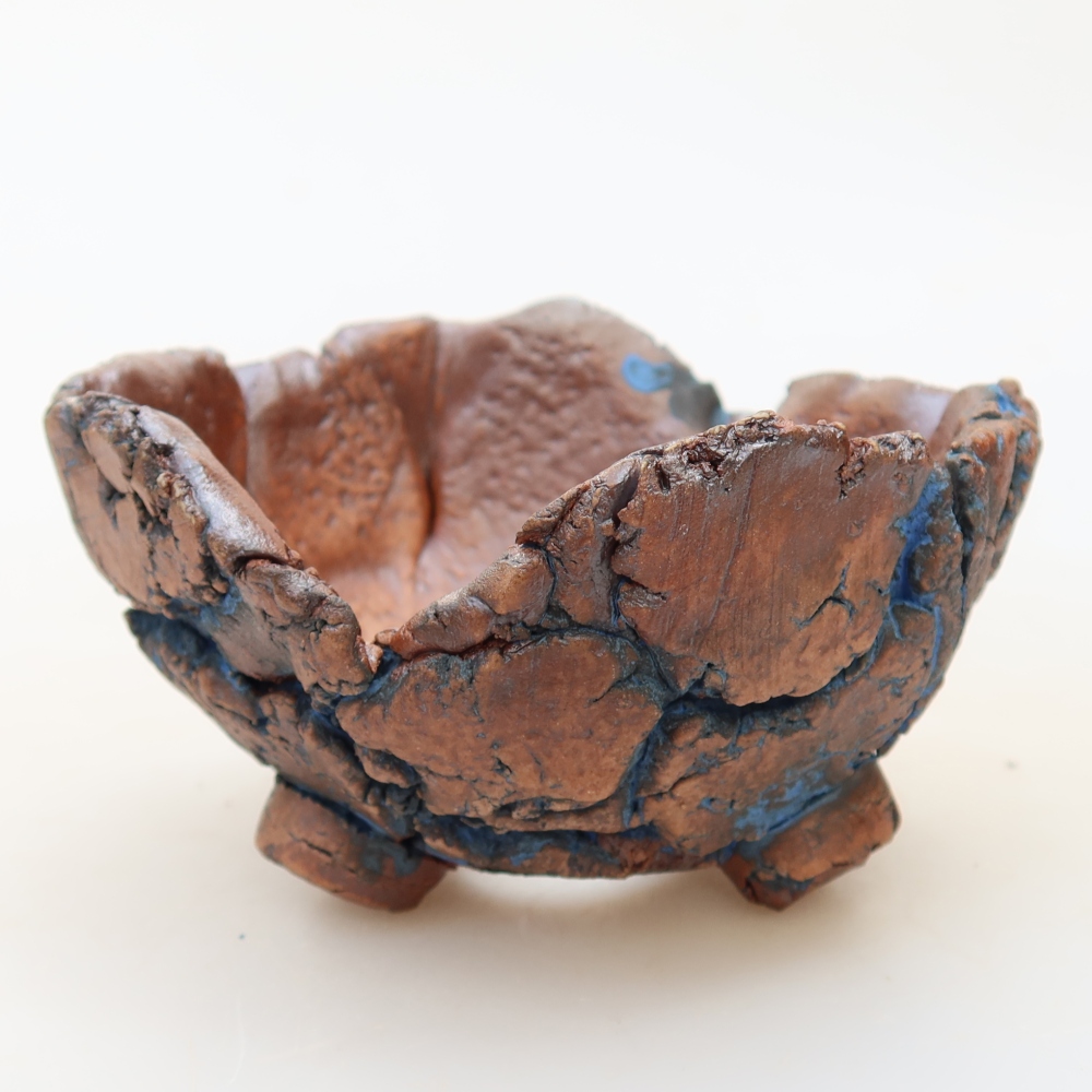 Guscio in ceramica 9 x 8,5 x 5 cm, colore blu