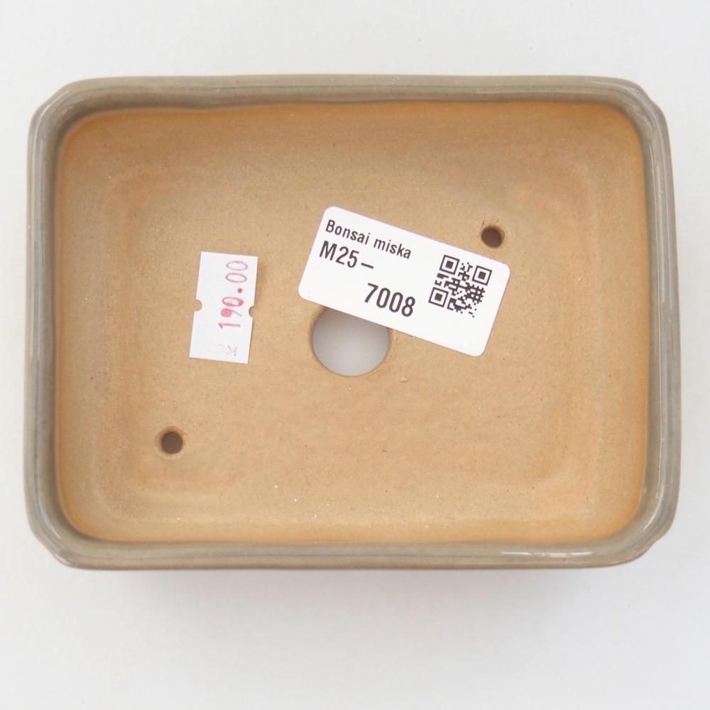 Ciotola bonsai in ceramica 26 x 26 x 8 cm, colore rosso