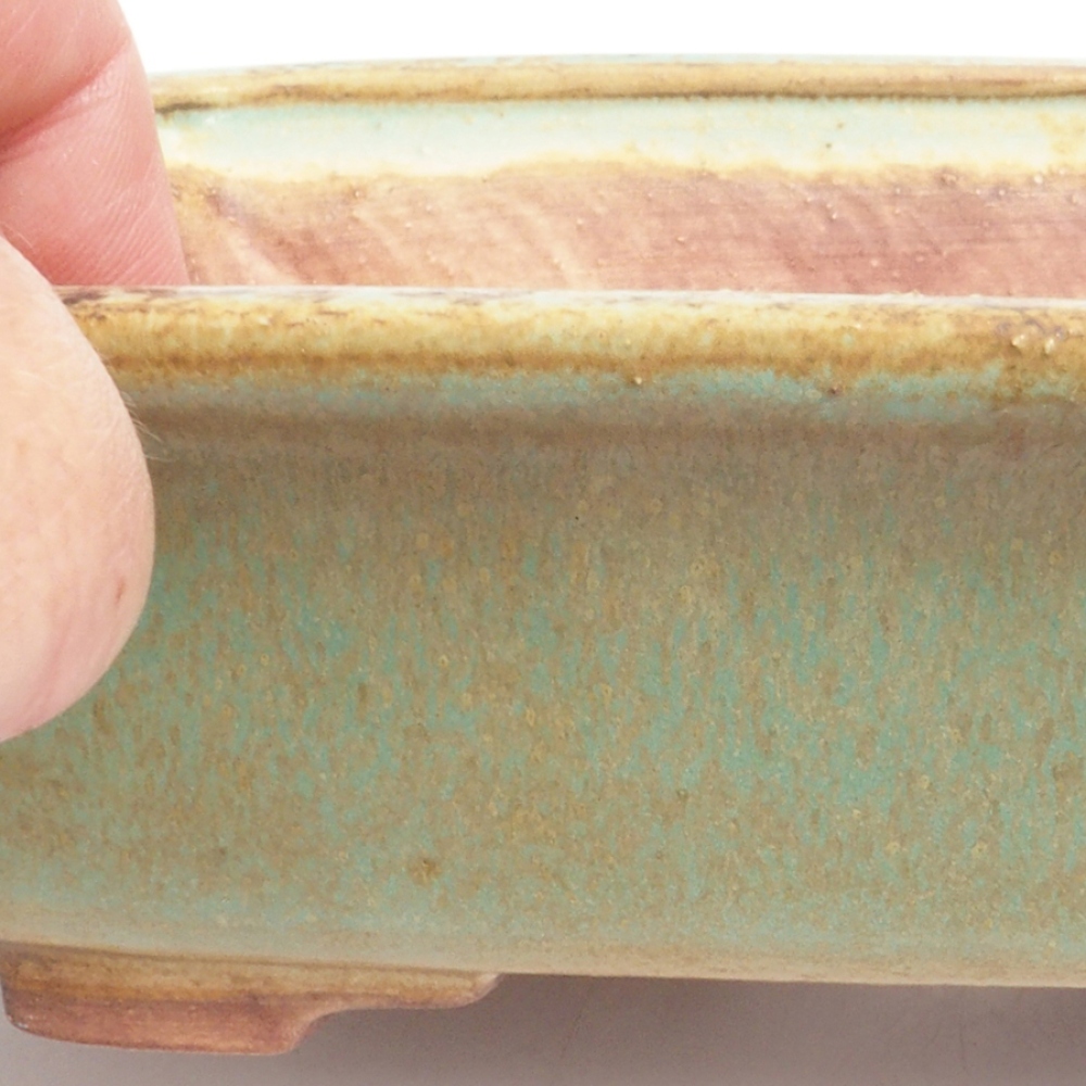 Ciotola per bonsai in ceramica 10 x 8,5 x 4 cm, marrone