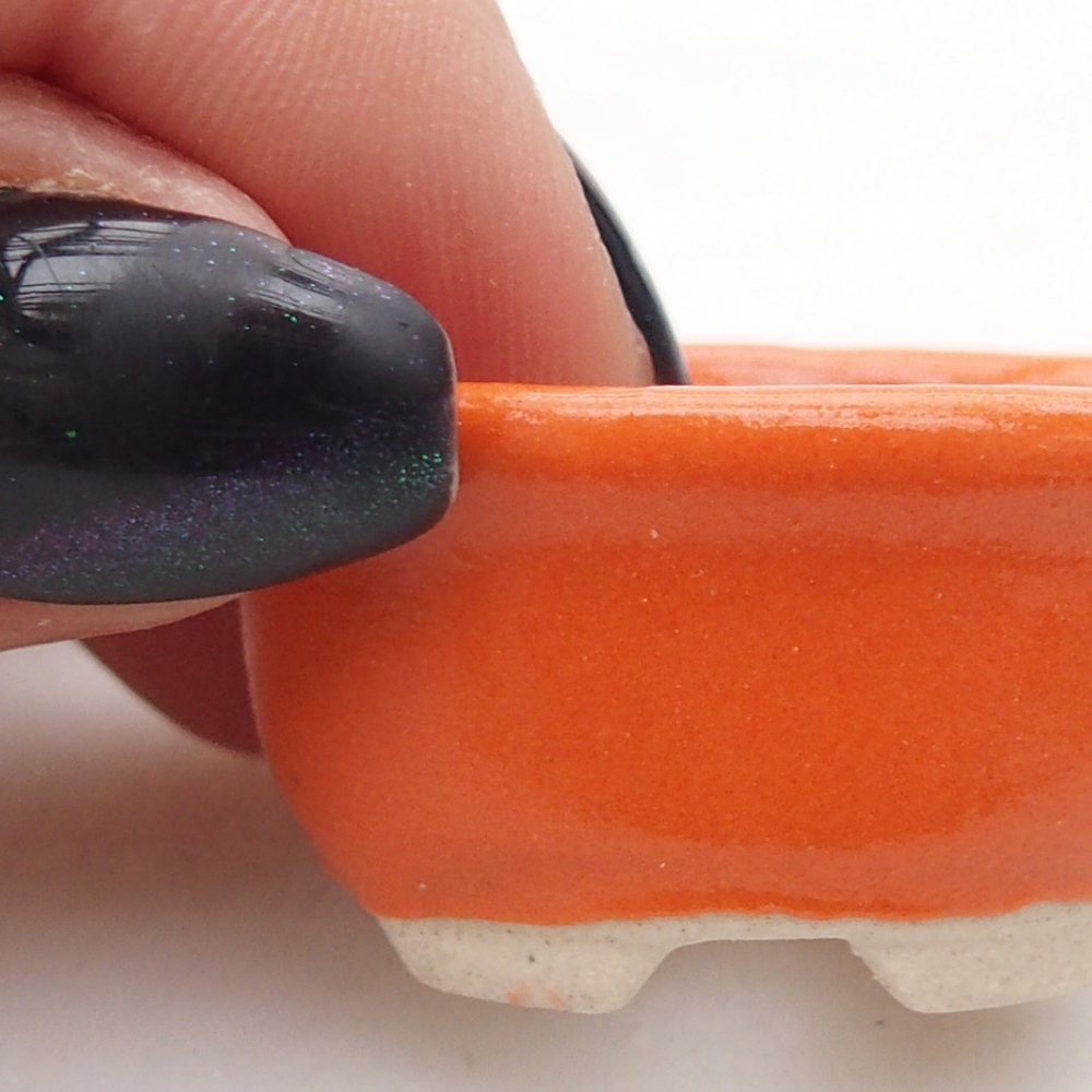 Ciotola per mini bonsai 3 x 2,5 x 2 cm, arancione