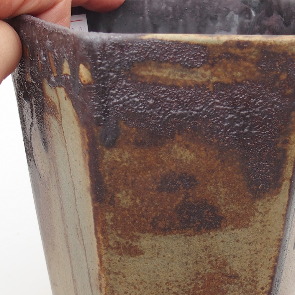 Ciotola bonsai in ceramica 13 x 11,5 x 17 cm, verde