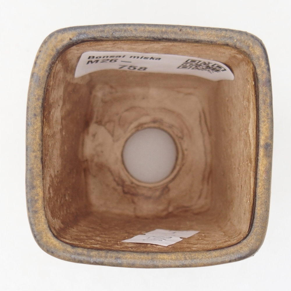 Ciotola per bonsai in ceramica 5 x 5 x 6,5 cm, marrone