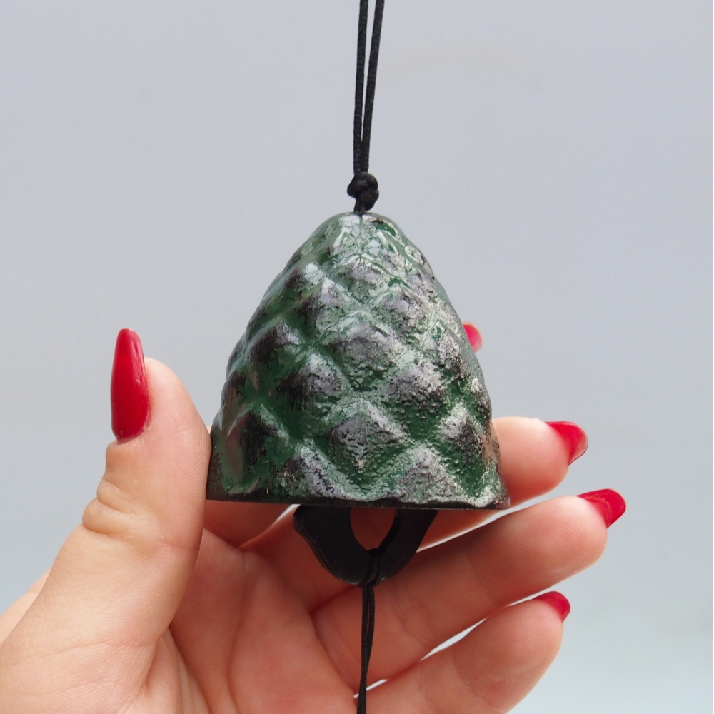 Campana in metallo, colore verde