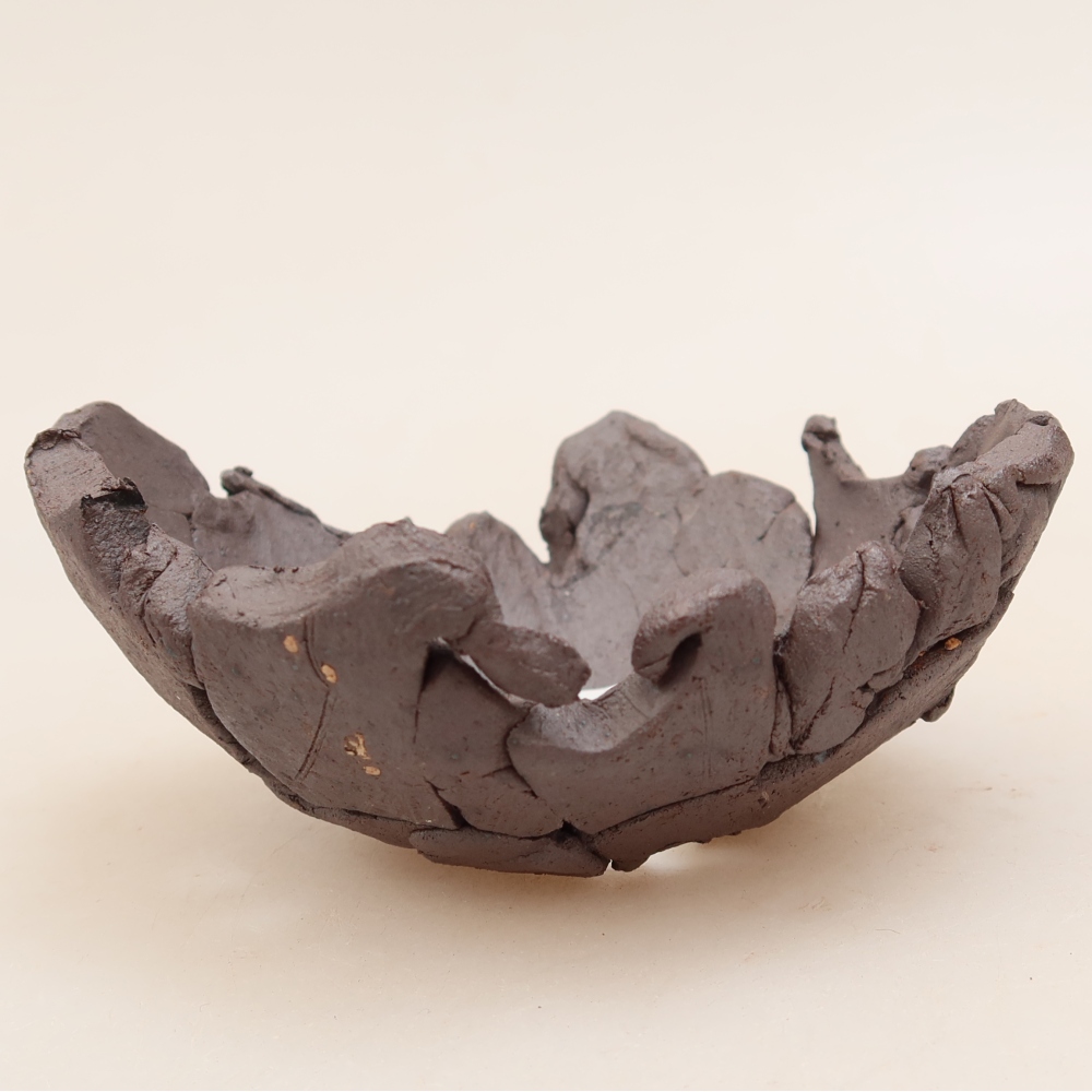 Guscio in ceramica  10,5 x 9,5 x 5 cm, colore metallizzato