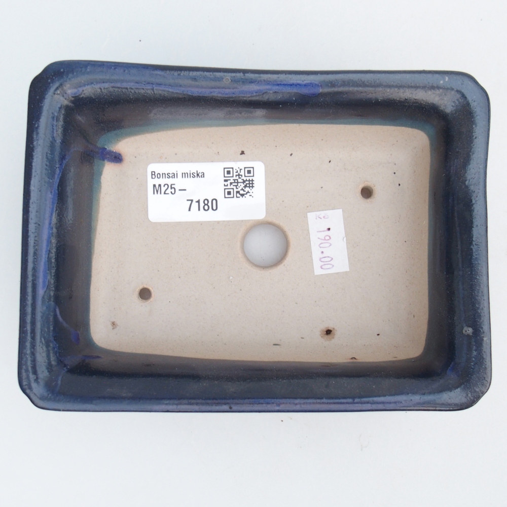 Ciotola bonsai in ceramica 26 x 26 x 8 cm, colore rosso