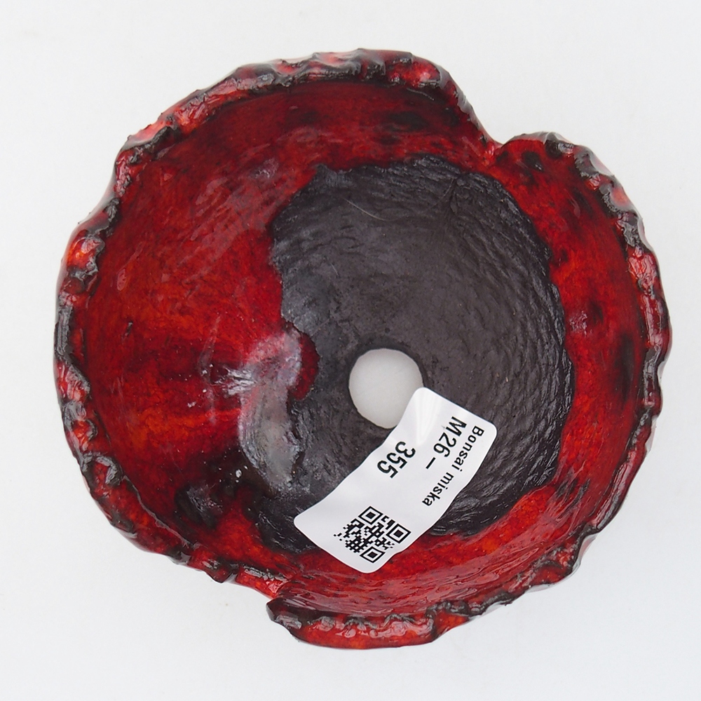 Conchiglia in ceramica 9,5 x 9 x 7 cm , colore rosso