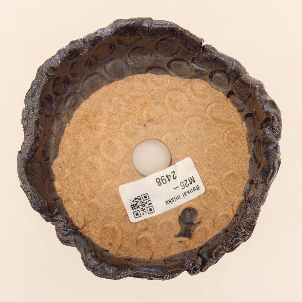 Guscio in ceramica  10,5 x 10 x 7,5 cm, colore blu-nero
