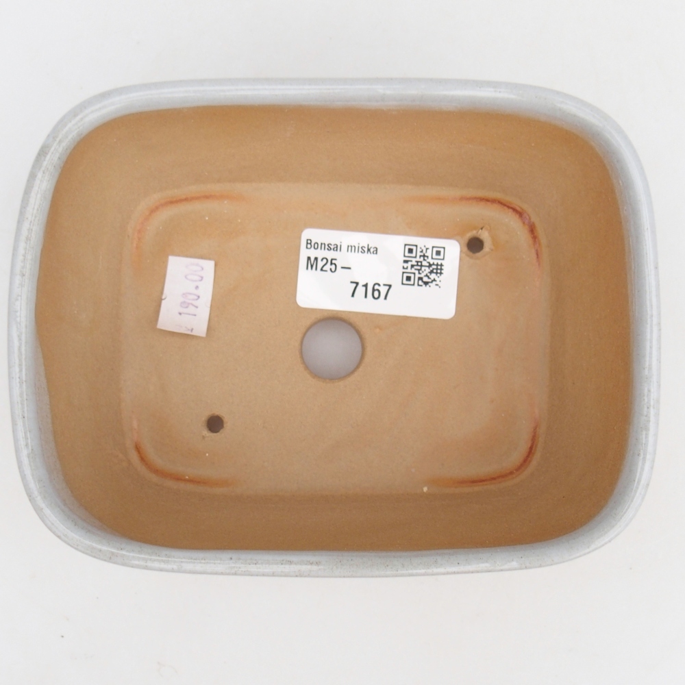 Ciotola bonsai in ceramica 26 x 26 x 8 cm, colore rosso
