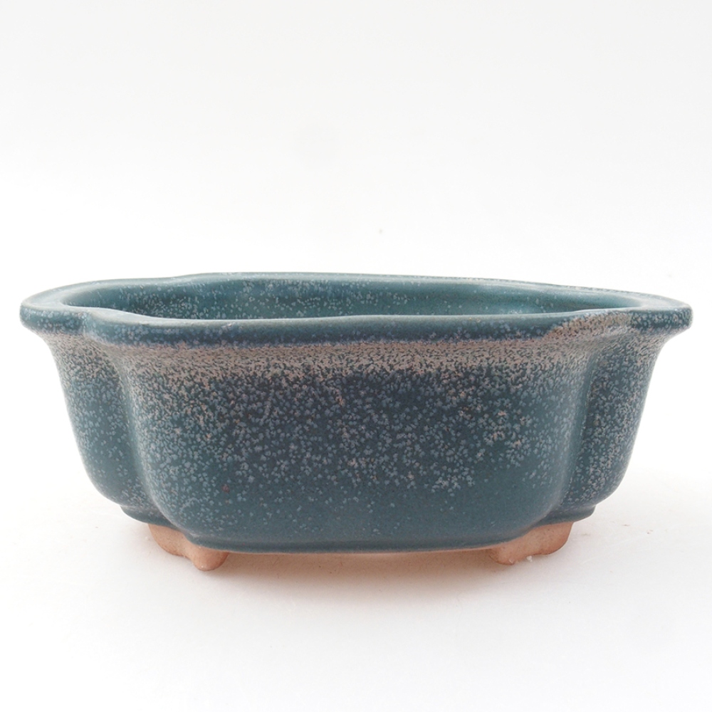 Ciotola bonsai in ceramica 13,5 x 10 x 5 cm, colore blu