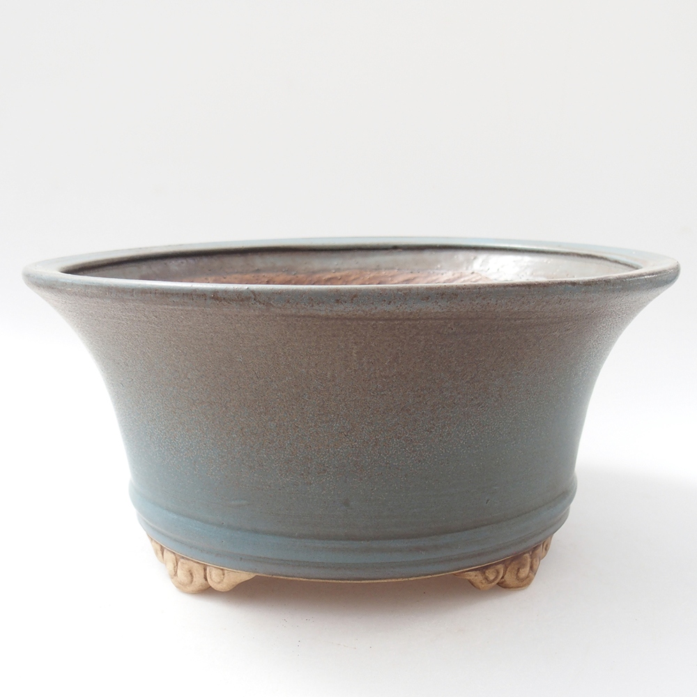 Ciotola bonsai in ceramica 24 x 24 x 11,5 cm, colore blu