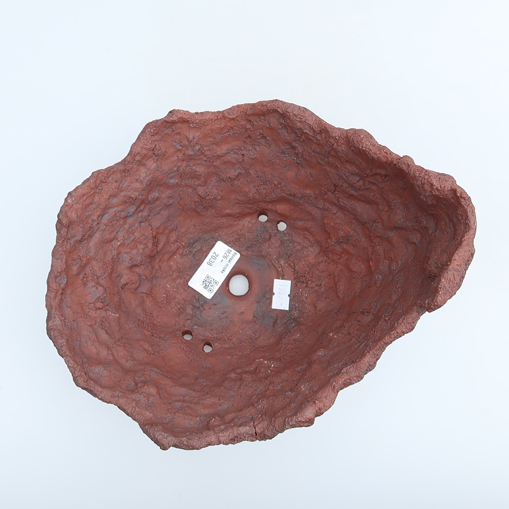 Conchiglia in ceramica 23 x 20 x 16,5 cm, colore marrone