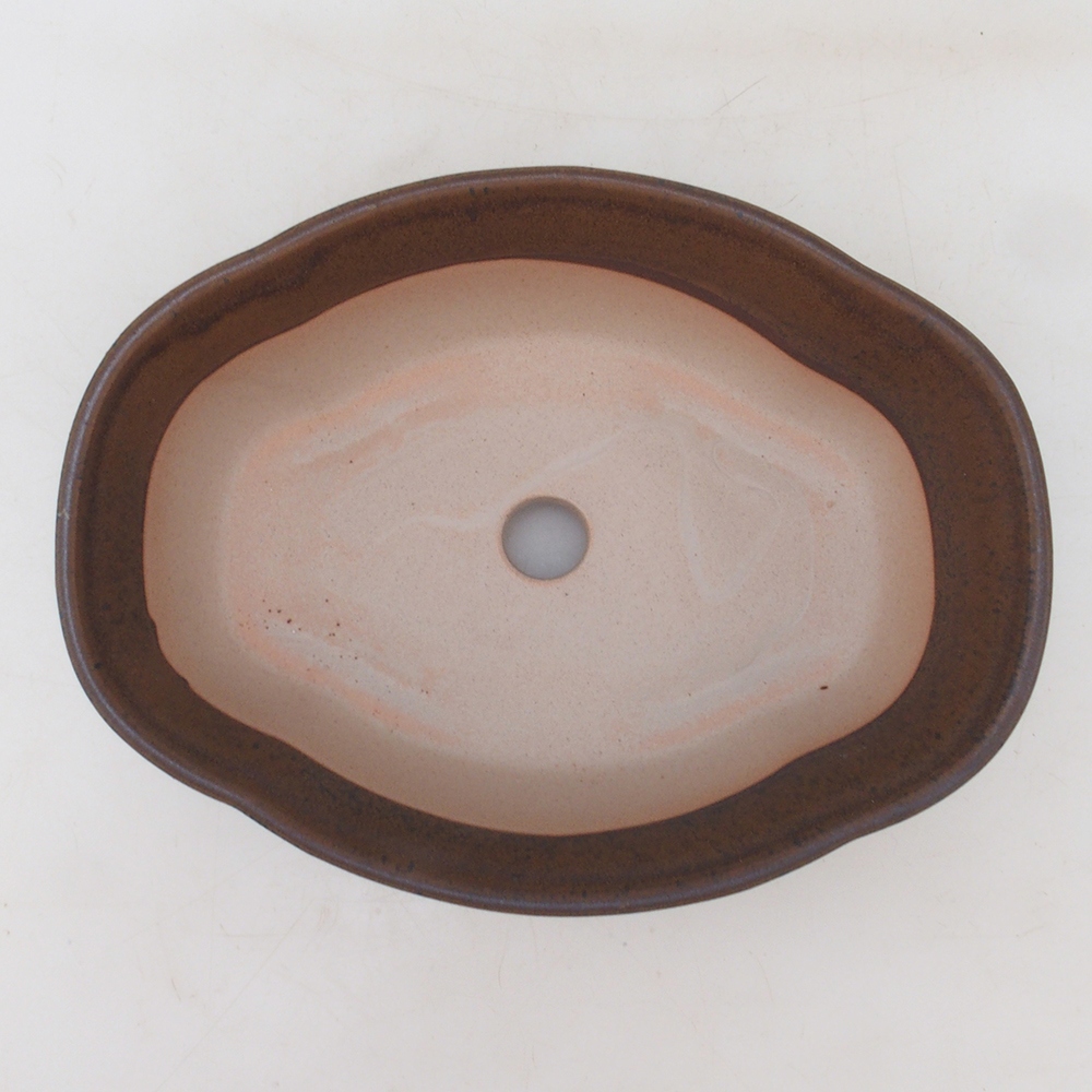 Ciotola per bonsai H75 - 19 x 14 x 6,5 cm - marrone