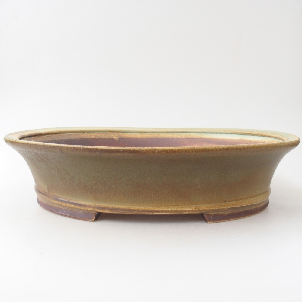 Ciotola bonsai in ceramica 32 x 29 x 7,5 cm, verde