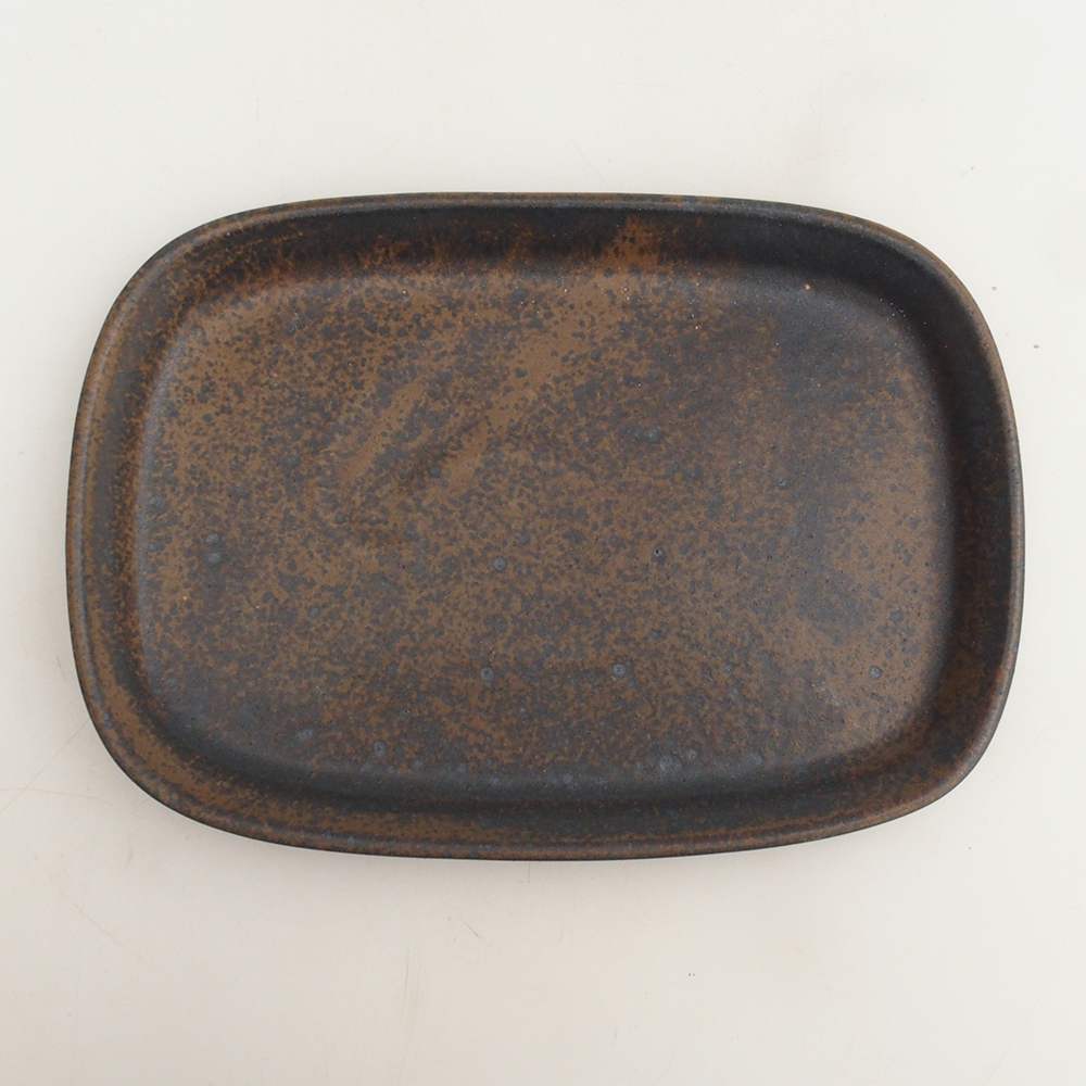 Ciotola in ceramica H25 - 20,5 x 14,5 x 1,5 cm - marrone