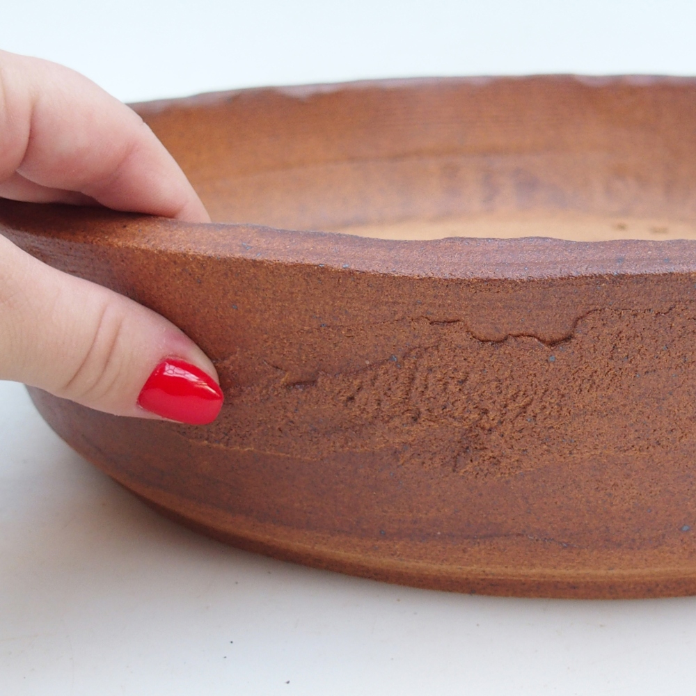 Ciotola bonsai 34 x 34 x 7,5 cm , colore marrone