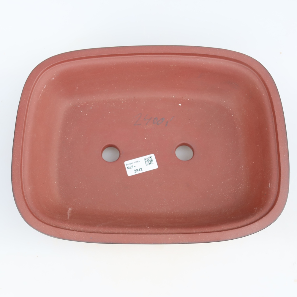 Ciotola in ceramica  32 x 24,5 x 8 cm, colore mattone