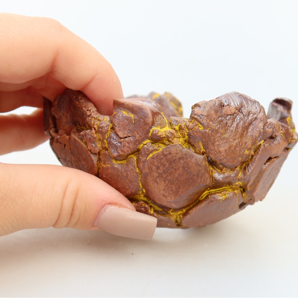 Conchiglia in ceramica 9,5 x 9 x 6 cm , colore giallo