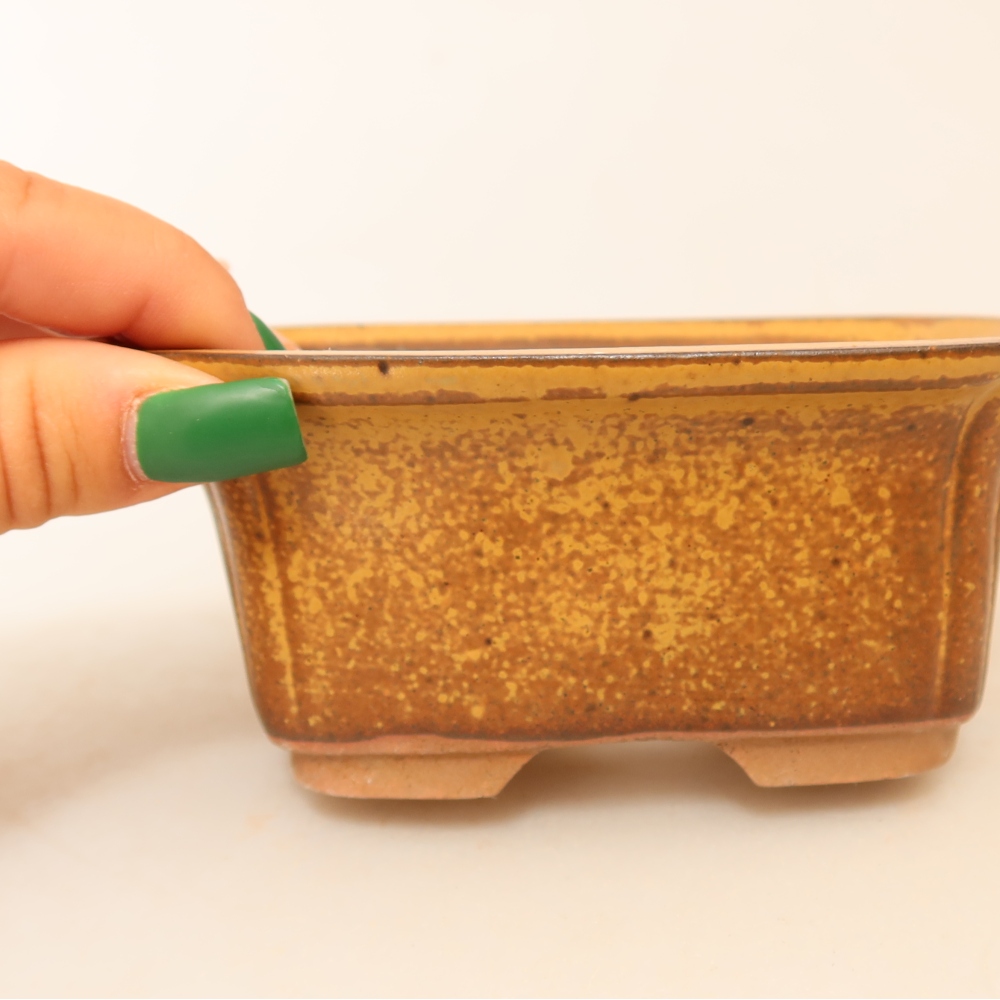 Ciotola in ceramica  13 x 10,5 x 5,5 cm, colore giallo