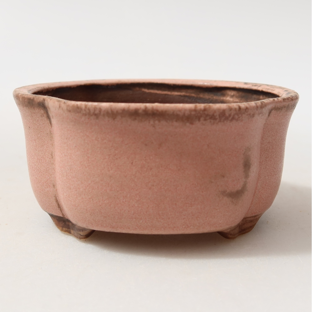 Ciotola bonsai in ceramica 8 x 7,5 x 3,5 cm, rosa