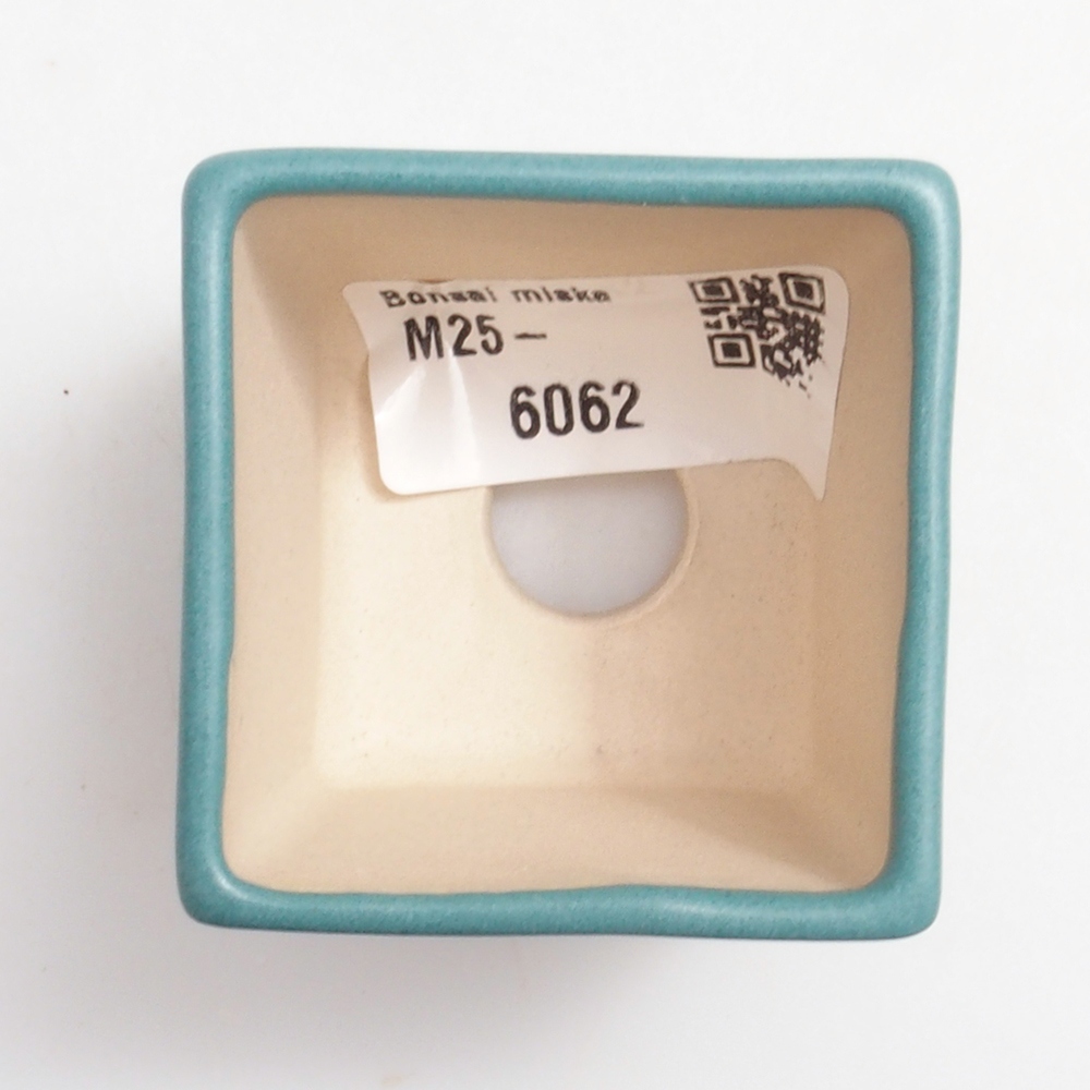 Ciotola bonsai in ceramica 6,5 x 5,5 x 4 cm, colore blu