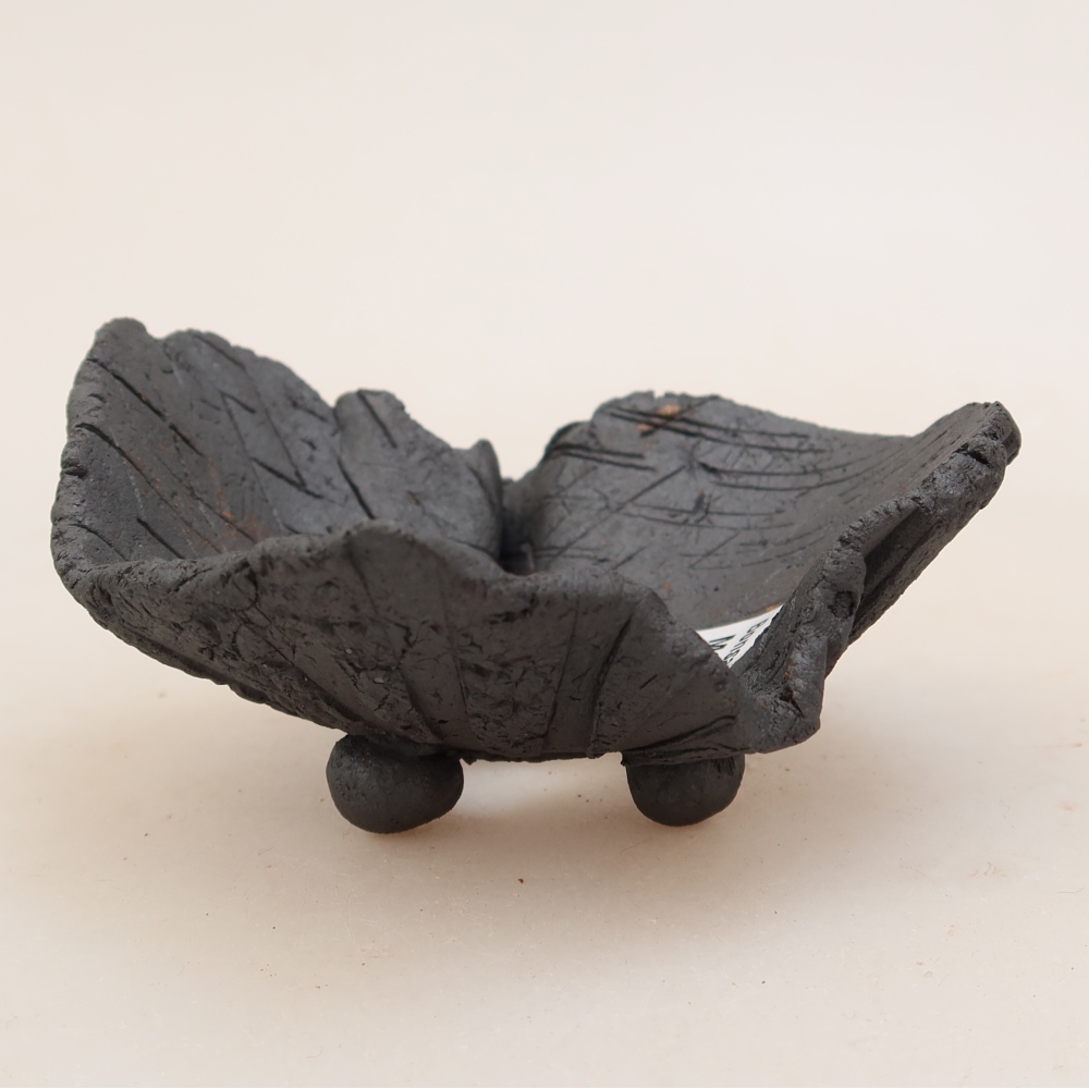 Guscio in ceramica  9 x 9 x 5 cm, colore metallizzato
