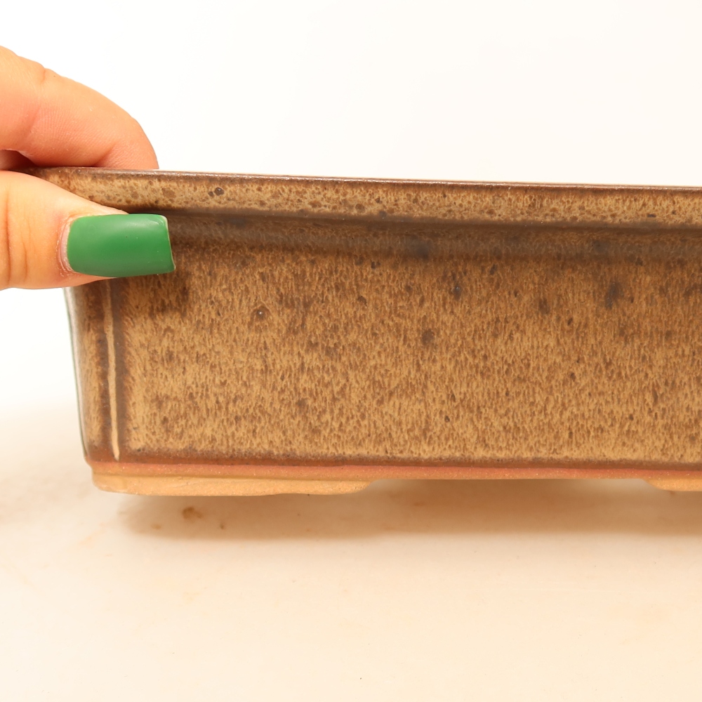 Ciotola in ceramica  20 x 15,5 x 5,5 cm, colore marrone