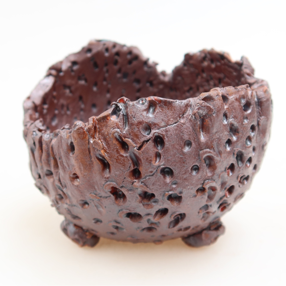 Guscio in ceramica  9,5 x 8,5 x 8 cm, colore metallizzato