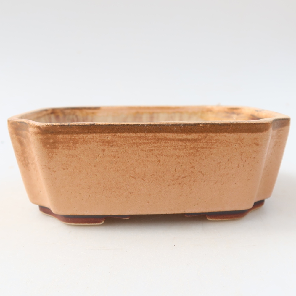 Ciotola bonsai in ceramica 14 x 11,5 x 4,5 cm, rosa