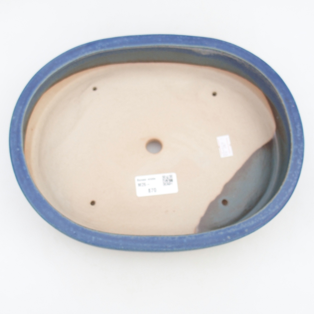 Ciotola bonsai in ceramica 26,5 x 21 x 5 cm, colore blu