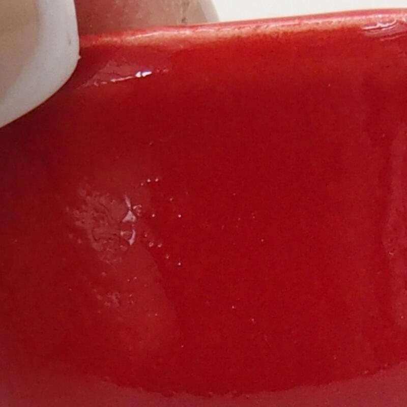 Mini bonsai 2,5 x 2,5 x 2 cm, colore rosso