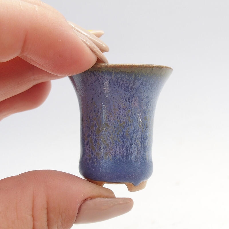 Mini bonsai 3 x 3 x 3,5 cm, colore blu