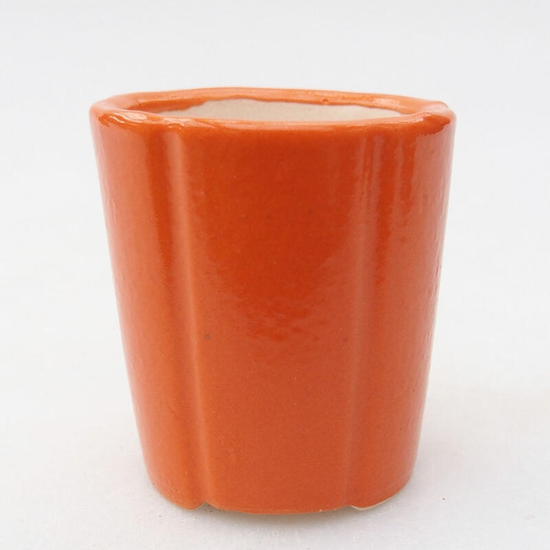 Ciotola per mini bonsai 4 x 4 x 4,5 cm, arancione